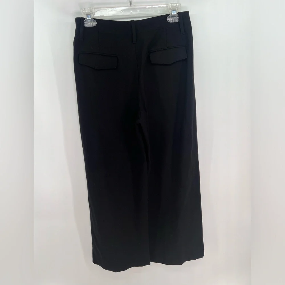 rag & bone Black Sofie High Waist Wide Leg Ponte Knit Trouser Pants 2 Two - Picture 5 of 12